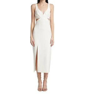 NWT Halsey Ivory Cutout Midi Dress